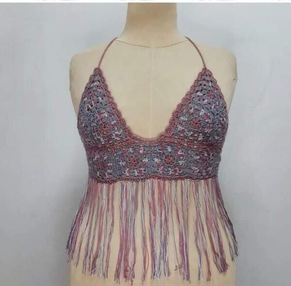 Handmade Crochet Top with Turkish Cotton and Tricot - Image 4